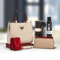 Coffret Cadeau Femme Prestige – Sac à Main Cabas, Pochette, Portefeuille & Brume